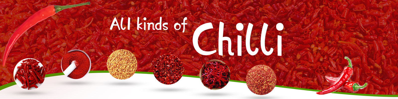 Pimientas de chiles machacadas