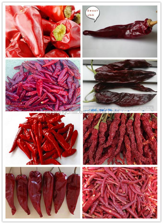 El dulce natural de la venta al por mayor del precio bajo de China secó los chiles/la pimienta rojos