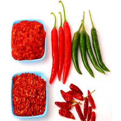 Temperatura ambiente Chilis rojos secos largos 100g con ingredientes Chilis