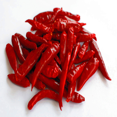 7 cm de pimientos rojos secos sin tallo con humedad del 12% Peso máximo unitario 25 kg/bolsa