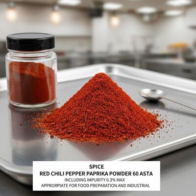 Pimentón seco sin gluten, pimentón picante molido finamente, especia natural perfecta para realzar el sabor y el color en productos alimenticios