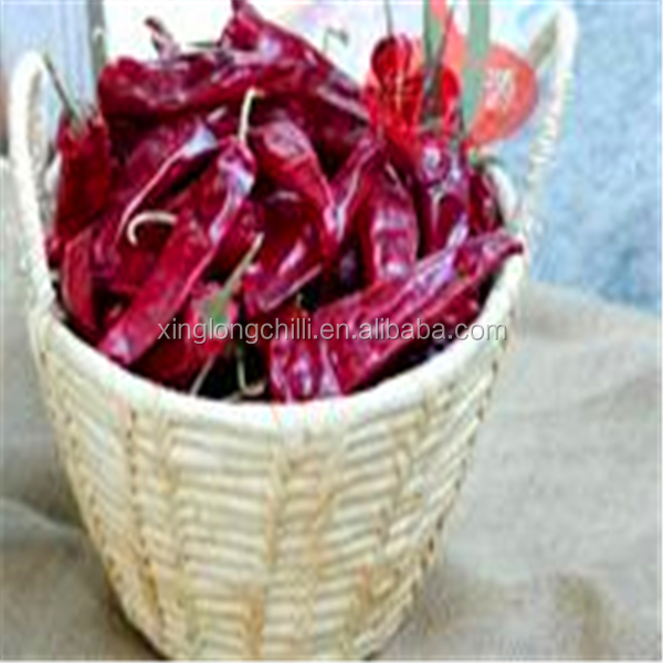 Yidu Rojo chiles secos suaves 800shu 7-15 cm con nutrición rica en calcio
