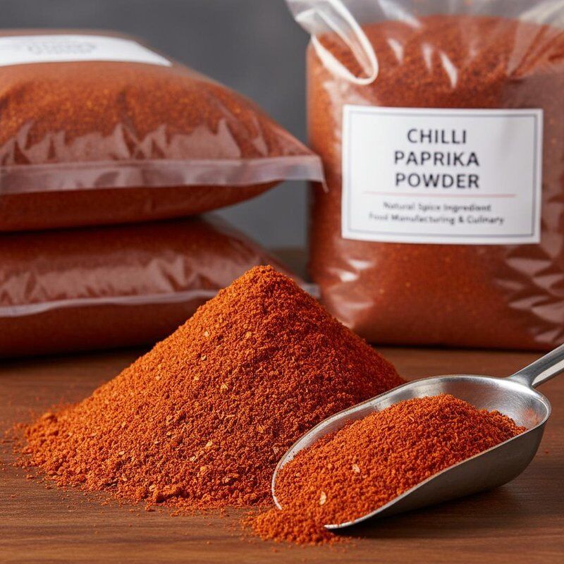 Pimentón seco sin gluten, pimentón picante molido finamente, especia natural perfecta para realzar el sabor y el color en productos alimenticios
