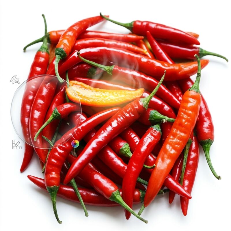 Chile rojo seco picante, fuerte y fragante, vainas enteras de 4-7 cm, 5000-20000 SHU, a granel de grado exportación